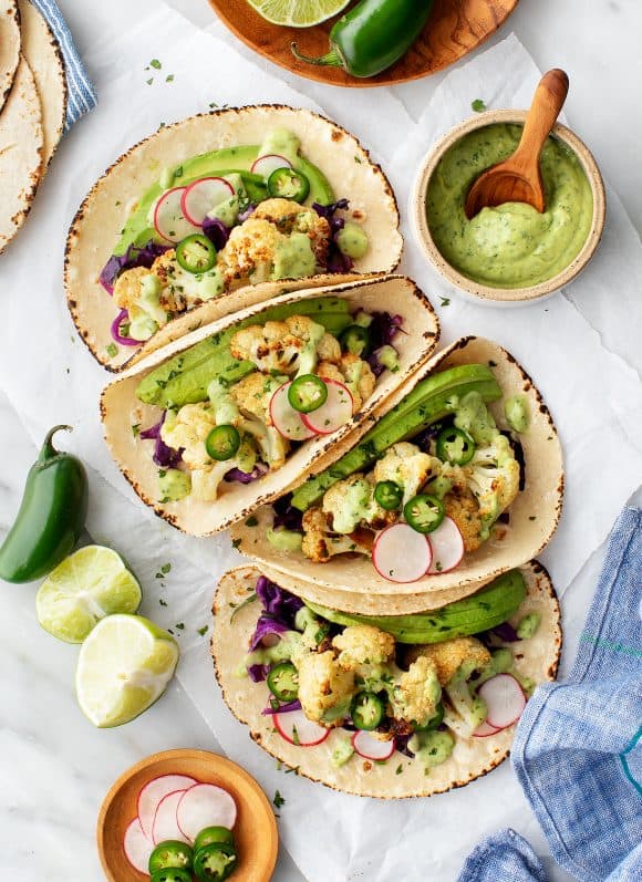Roasted Cauliflower Tacos