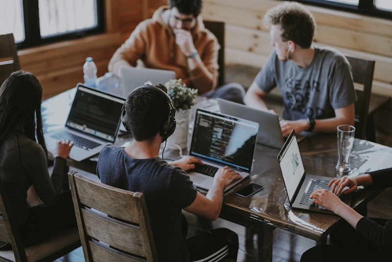 Professional IT Team Working Together